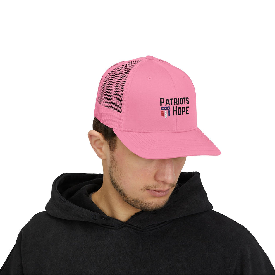 Patriots Hope Snapback Trucker Cap, Adjustable Hat, Sports Cap, Patriotic Gift, Summer Accessory