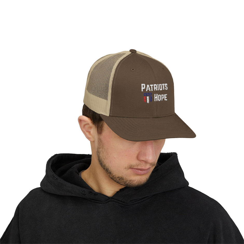 Patriots Hope Snapback Trucker Cap - Perfect for Sports Fans, Outdoor Events, Gifts, and Casual Wear