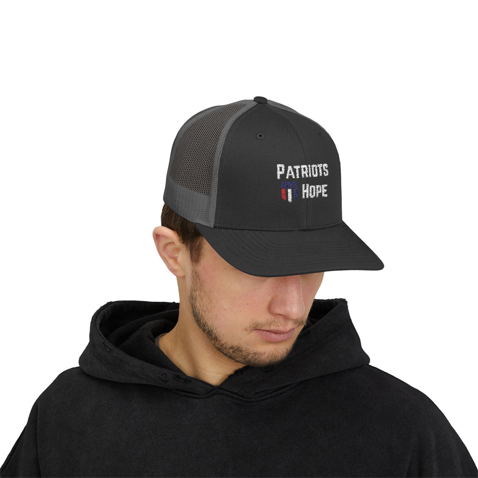 Patriots Hope Snapback Trucker Cap - Perfect for Sports Fans, Outdoor Events, Gifts, and Casual Wear