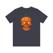 Halloween Skull Tee, Unisex Graphic T-Shirt, Spooky Apparel, Fall Fashion, Halloween Costume, Casual Wear