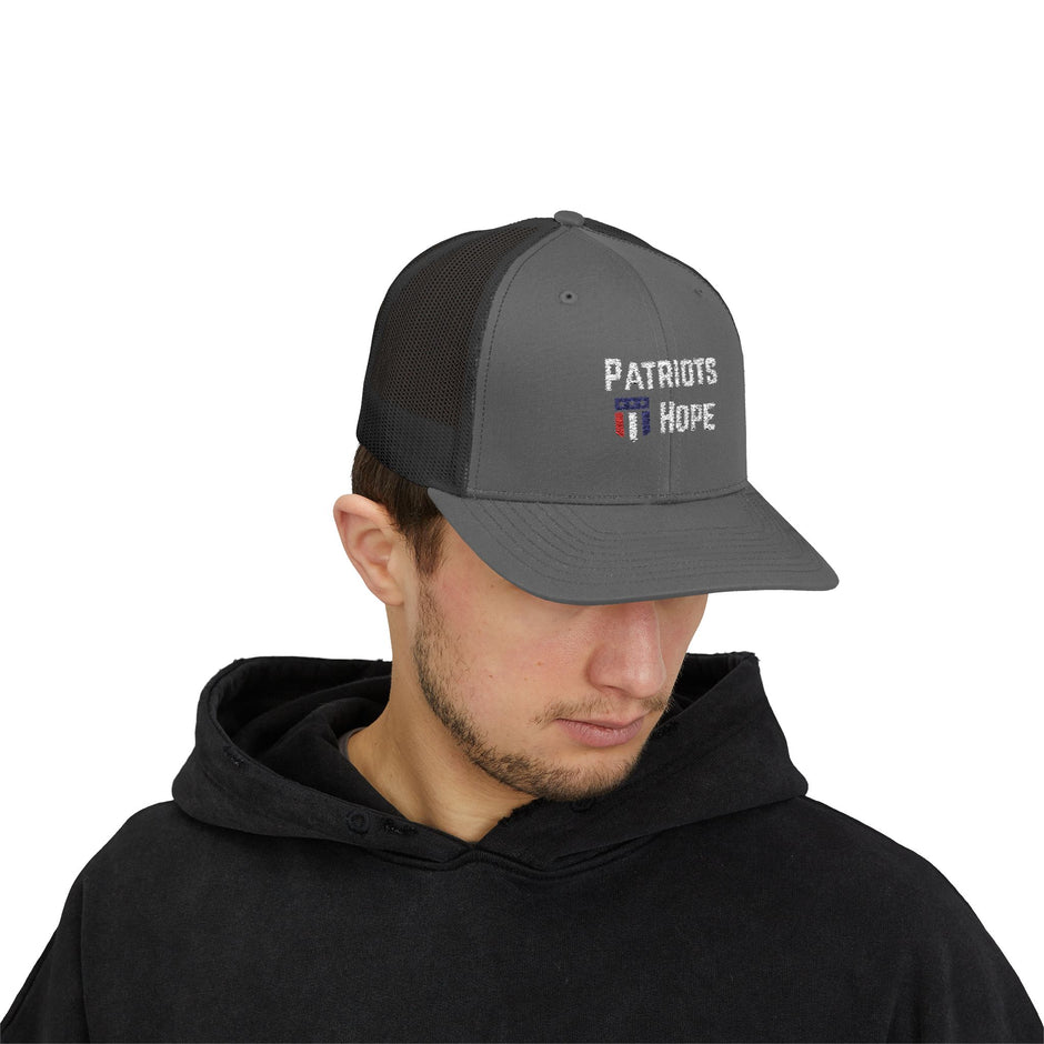 Patriots Hope Snapback Trucker Cap - Perfect for Sports Fans, Outdoor Events, Gifts, and Casual Wear