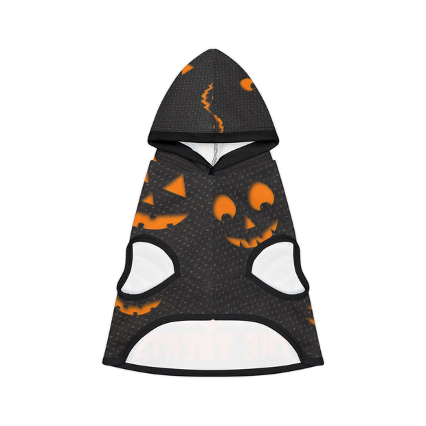 Halloween Pet Hoodie - Spooky Pumpkin Design, Dog Costume, Pet Apparel, Cat Outfit, Trick or Treat Hoodie