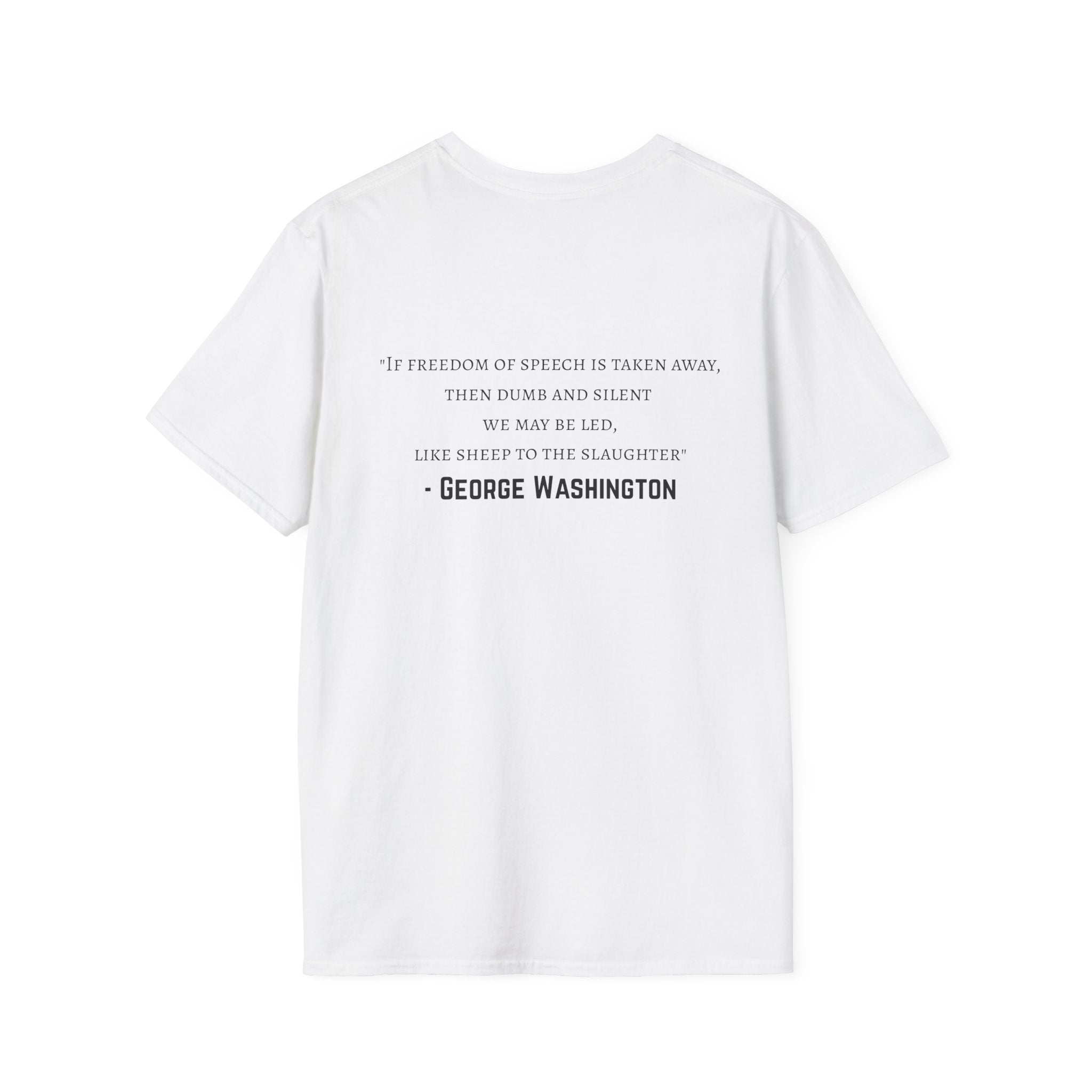 Inspirational Quote T-Shirt, Hope Shirt, Freedom of Speech Tee, Gift for Patriots, Motivational Apparel, Unisex Softstyle Top
