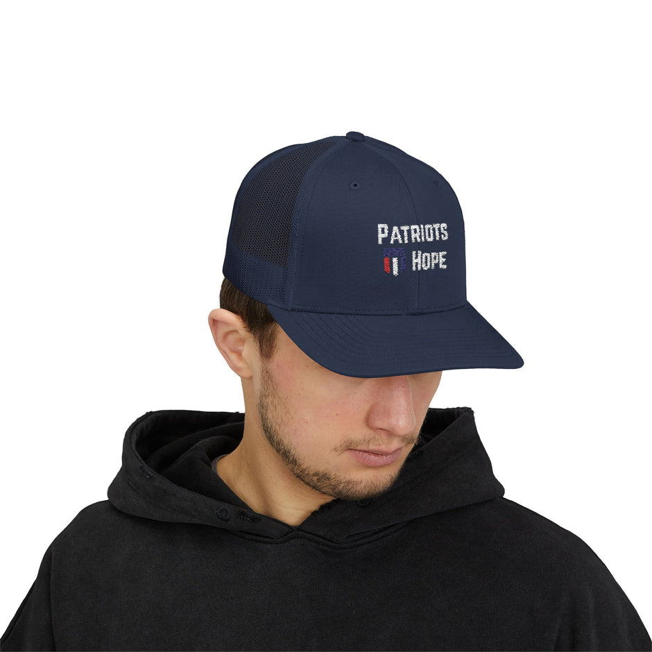 Patriots Hope Snapback Trucker Cap - Perfect for Sports Fans, Outdoor Events, Gifts, and Casual Wear