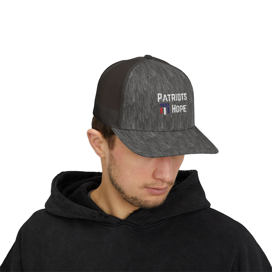 Patriots Hope Snapback Trucker Cap - Perfect for Sports Fans, Outdoor Events, Gifts, and Casual Wear