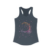 Dreamy Moon Floral Racerback Tank for Women