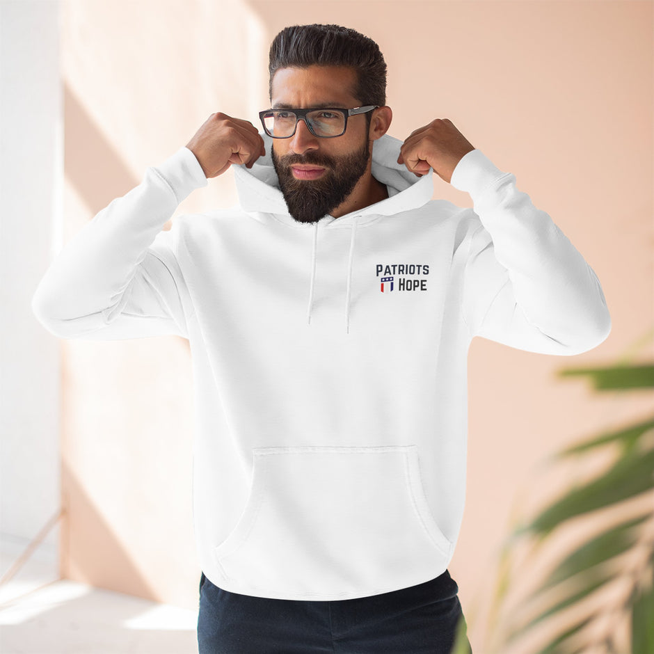 Patriots Hope Fleece Hoodie | Cozy Sportswear, Unisex Gift, Team Spirit Wear, Casual Outfit, Everyday Comfort