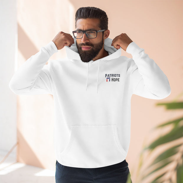 Patriots Hope Fleece Hoodie | Cozy Sportswear, Unisex Gift, Team Spirit Wear, Casual Outfit, Everyday Comfort