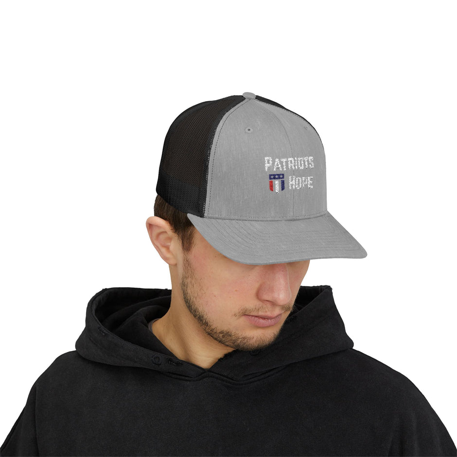 Patriots Hope Snapback Trucker Cap - Perfect for Sports Fans, Outdoor Events, Gifts, and Casual Wear