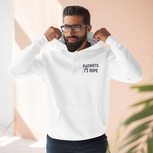 Patriots Hope Fleece Hoodie | Cozy Sportswear, Unisex Gift, Team Spirit Wear, Casual Outfit, Everyday Comfort