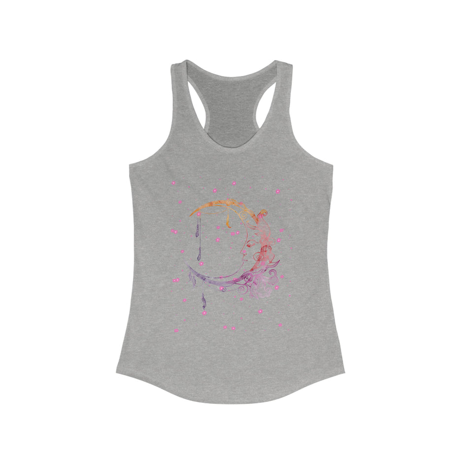 Dreamy Moon Floral Racerback Tank for Women