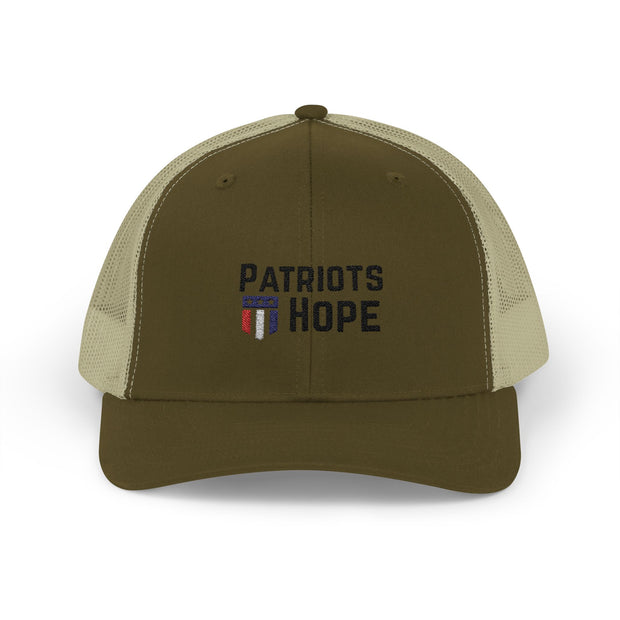 Patriots Hope Snapback Trucker Cap, Adjustable Hat, Sports Cap, Patriotic Gift, Summer Accessory