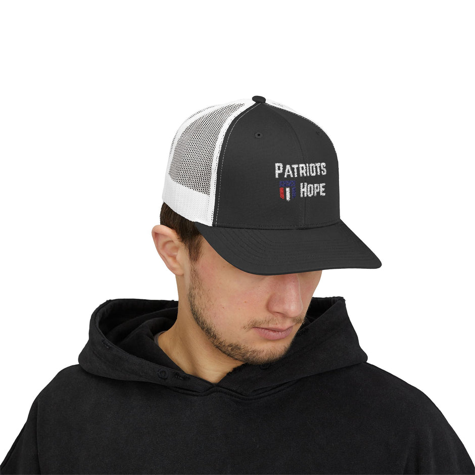 Patriots Hope Snapback Trucker Cap - Perfect for Sports Fans, Outdoor Events, Gifts, and Casual Wear
