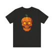 Halloween Skull Tee, Unisex Graphic T-Shirt, Spooky Apparel, Fall Fashion, Halloween Costume, Casual Wear