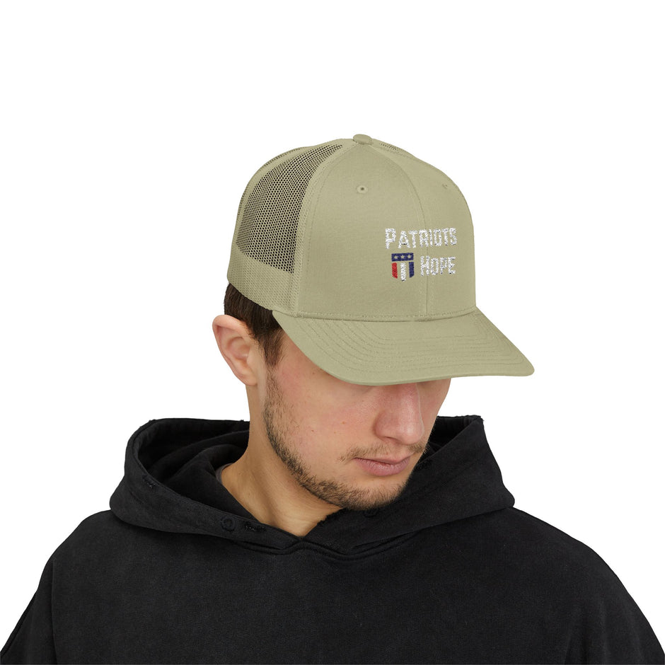 Patriots Hope Snapback Trucker Cap - Perfect for Sports Fans, Outdoor Events, Gifts, and Casual Wear