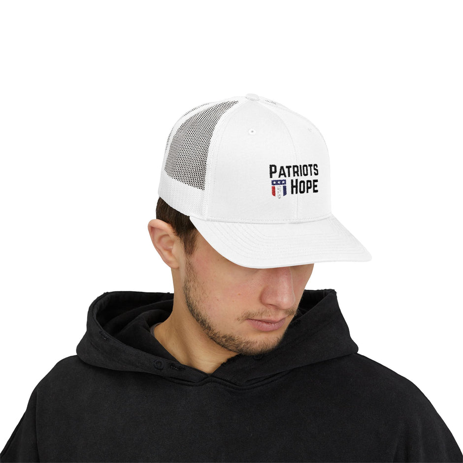Patriots Hope Snapback Trucker Cap, Adjustable Hat, Sports Cap, Patriotic Gift, Summer Accessory