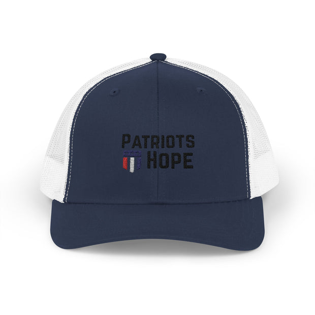 Patriots Hope Snapback Trucker Cap, Adjustable Hat, Sports Cap, Patriotic Gift, Summer Accessory