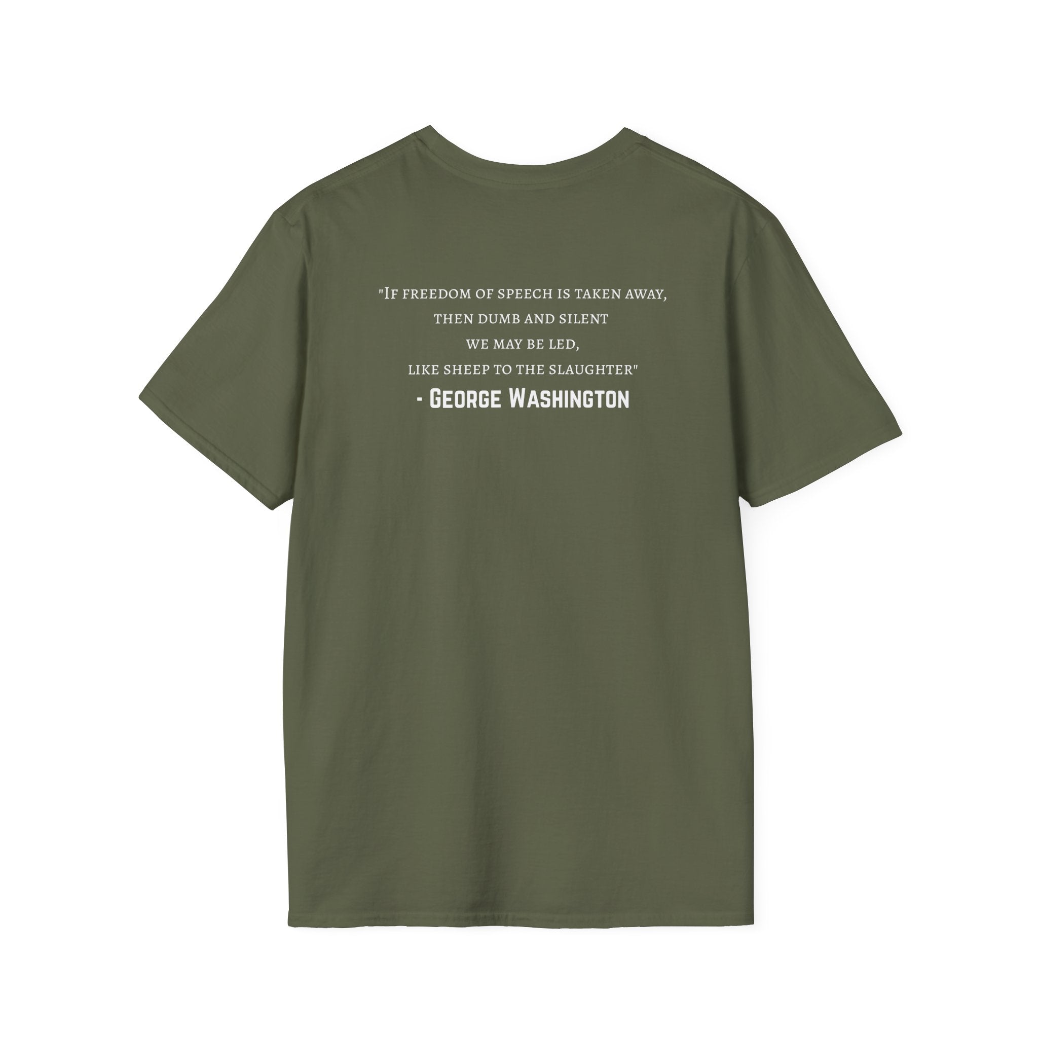 Inspirational Quote T-Shirt, Hope Shirt, Freedom of Speech Tee, Gift for Patriots, Motivational Apparel, Unisex Softstyle Top