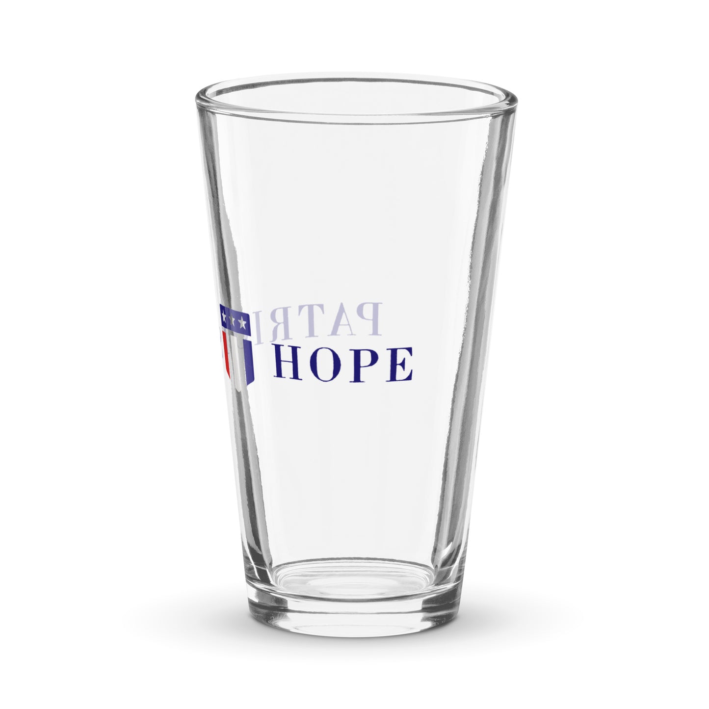 Patriots Hope Logo Shaker pint glass